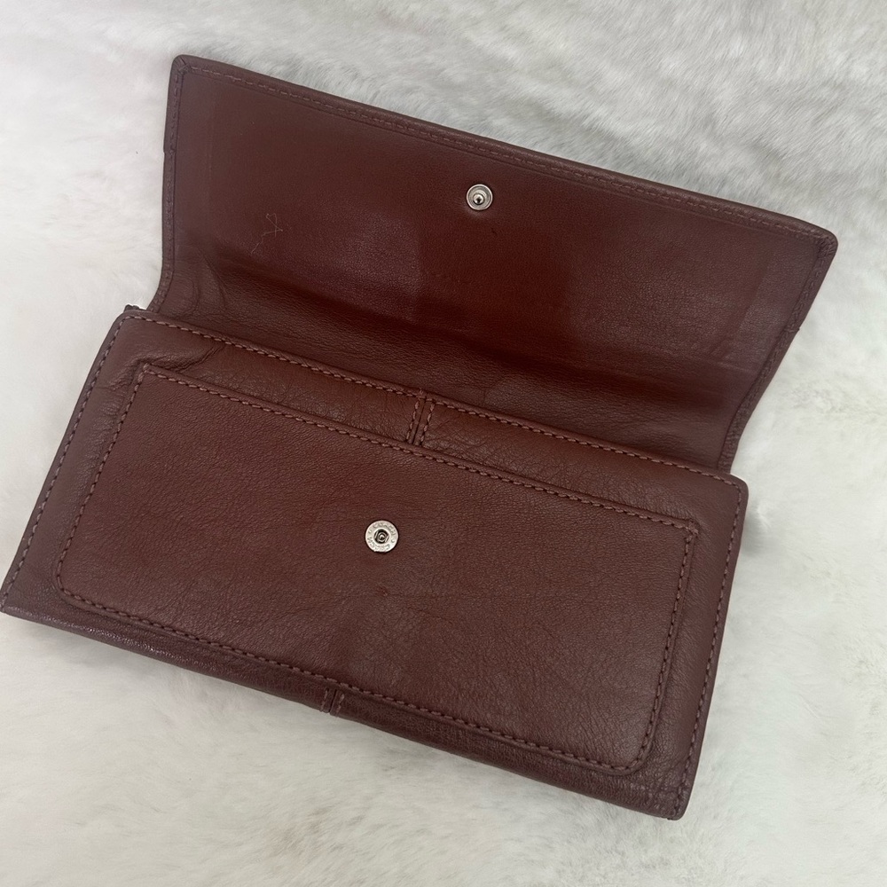 Coach Soho Brown Leather Tri Fold Vintage Wallet - Picture 6 of 13